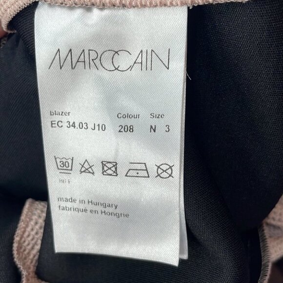 Marc Cain neutral Color beige blazer career event sz 8 - Picture 5 of 14